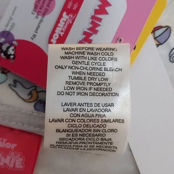 Disney Jr Girls Minnie Mouse Full Zip Hoodie Jacket - Picture 9 of 13